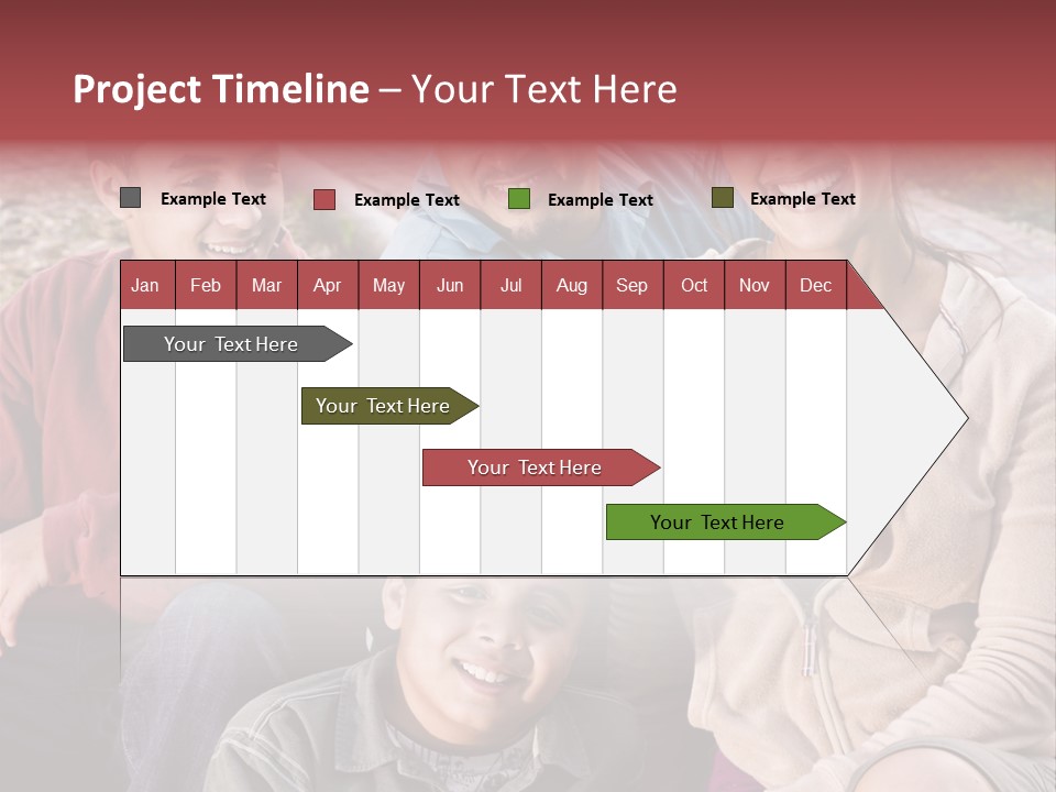 Outdoors Sun Hill PowerPoint Template