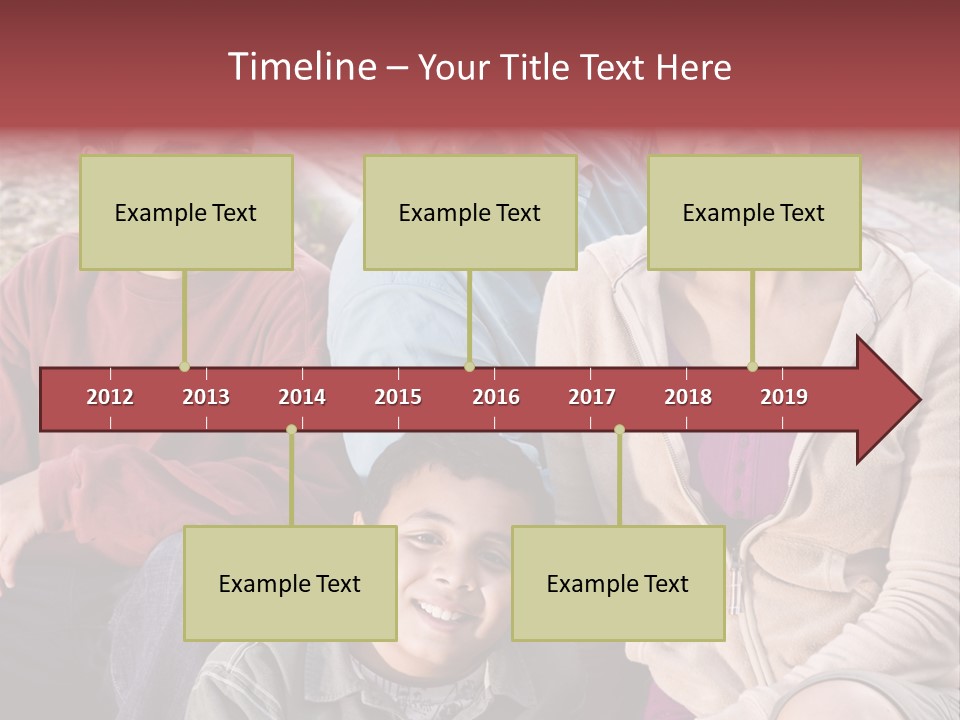 Outdoors Sun Hill PowerPoint Template