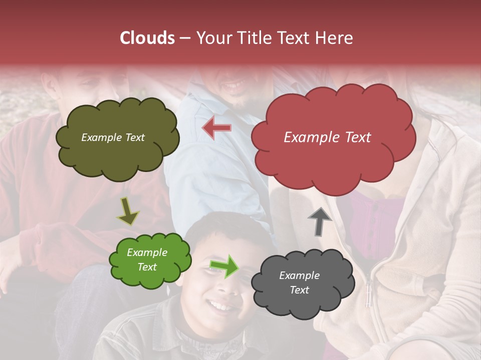 Outdoors Sun Hill PowerPoint Template