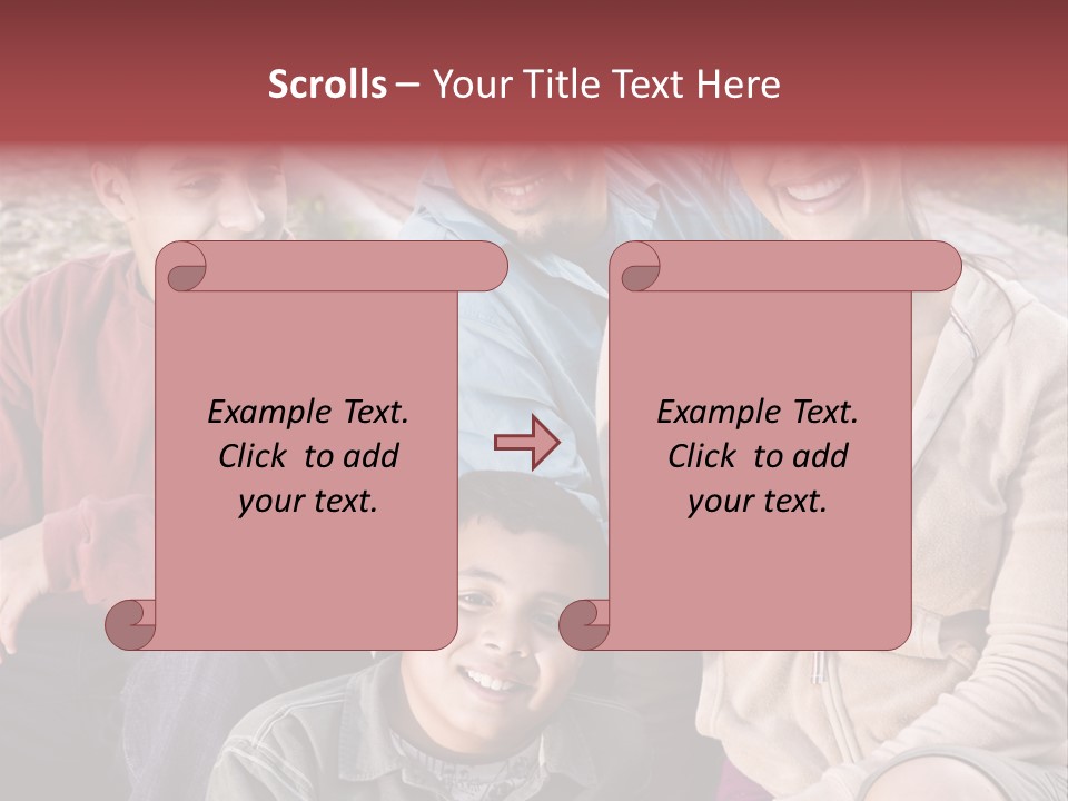 Outdoors Sun Hill PowerPoint Template
