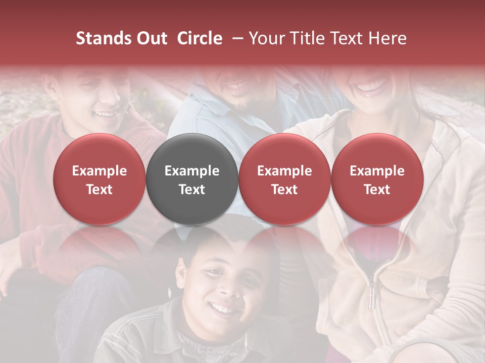 Outdoors Sun Hill PowerPoint Template