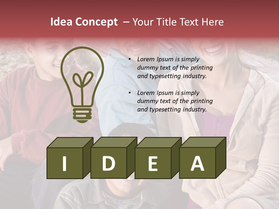 Outdoors Sun Hill PowerPoint Template