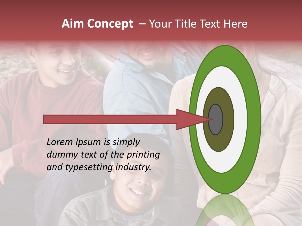 Outdoors Sun Hill PowerPoint Template