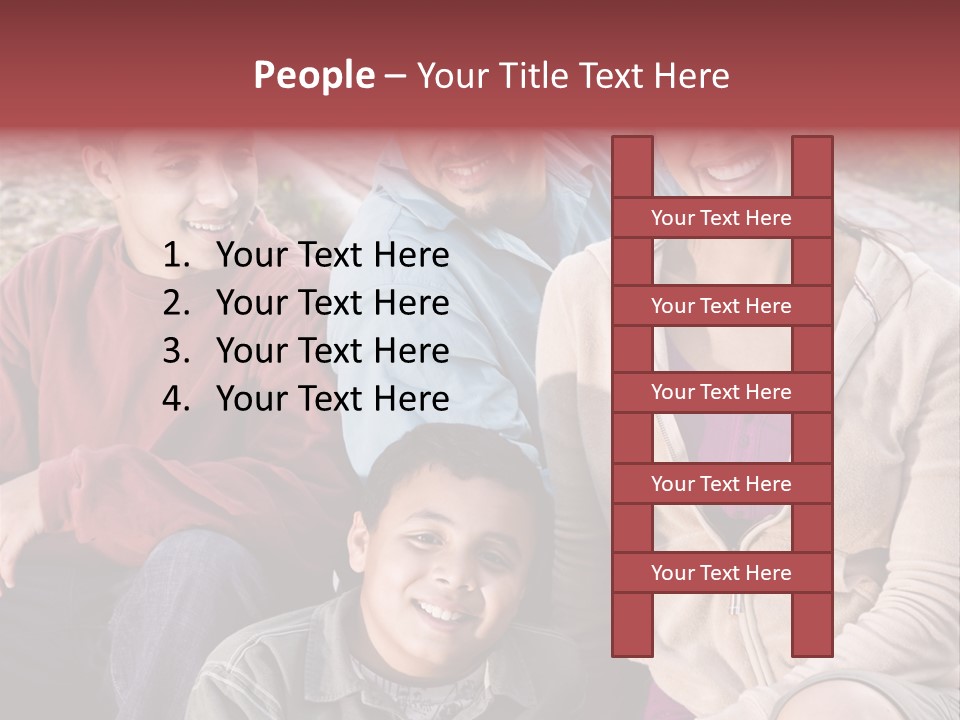 Outdoors Sun Hill PowerPoint Template