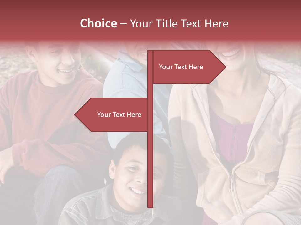 Outdoors Sun Hill PowerPoint Template