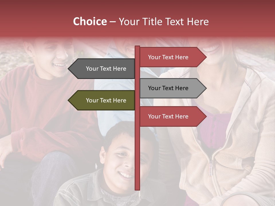 Outdoors Sun Hill PowerPoint Template