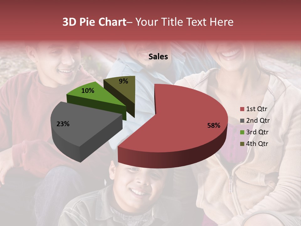 Outdoors Sun Hill PowerPoint Template