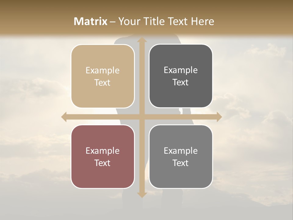Outdoors Sun Hill PowerPoint Template