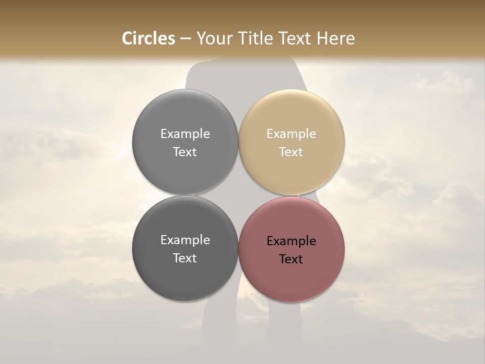 Outdoors Sun Hill PowerPoint Template