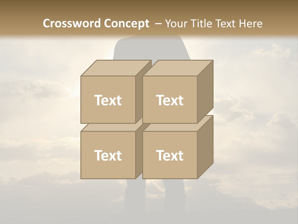 Outdoors Sun Hill PowerPoint Template