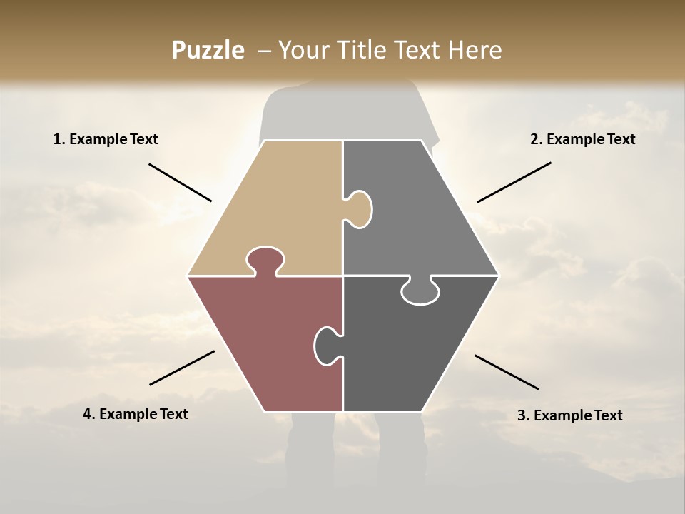 Outdoors Sun Hill PowerPoint Template