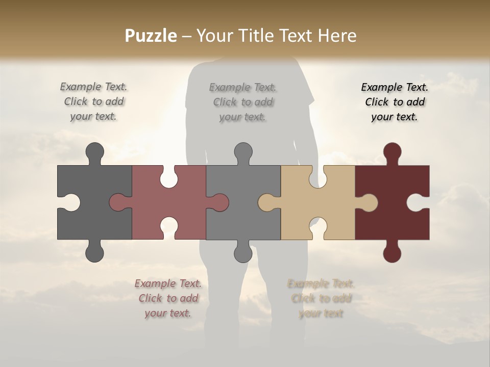 Outdoors Sun Hill PowerPoint Template