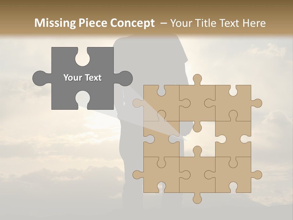 Outdoors Sun Hill PowerPoint Template