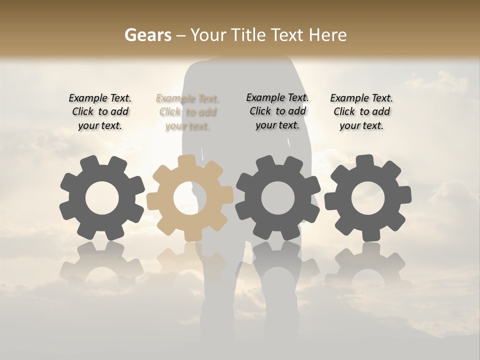 Outdoors Sun Hill PowerPoint Template