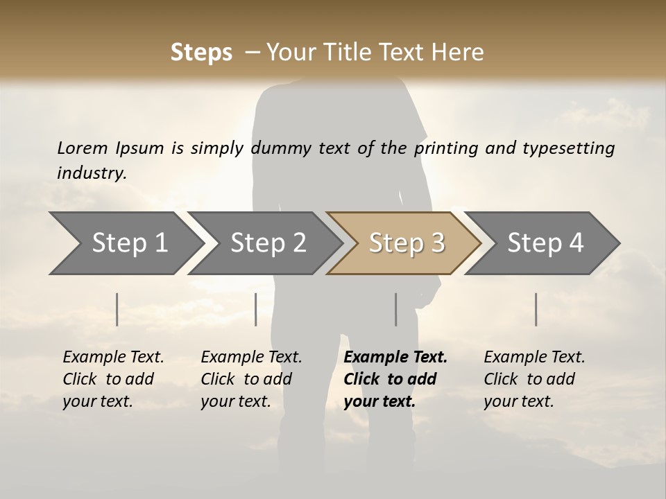 Outdoors Sun Hill PowerPoint Template