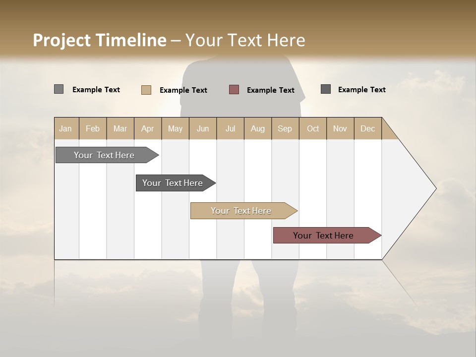 Outdoors Sun Hill PowerPoint Template