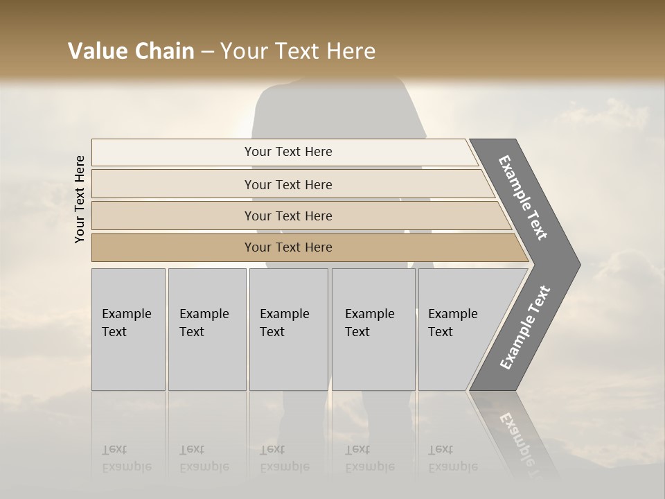 Outdoors Sun Hill PowerPoint Template
