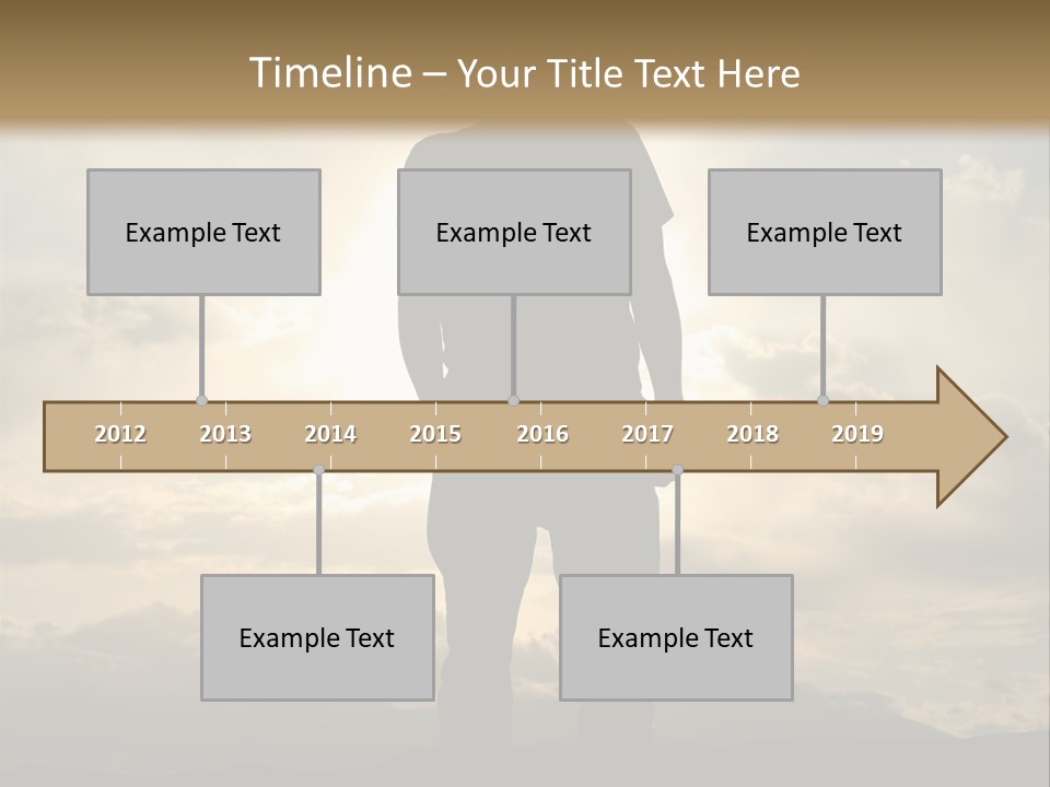 Outdoors Sun Hill PowerPoint Template