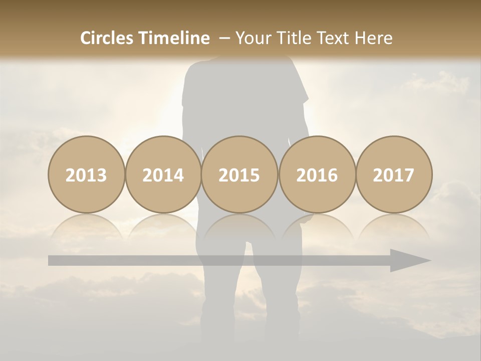 Outdoors Sun Hill PowerPoint Template