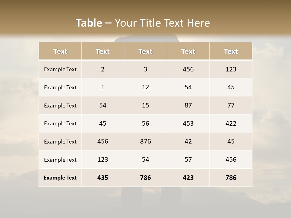 Outdoors Sun Hill PowerPoint Template