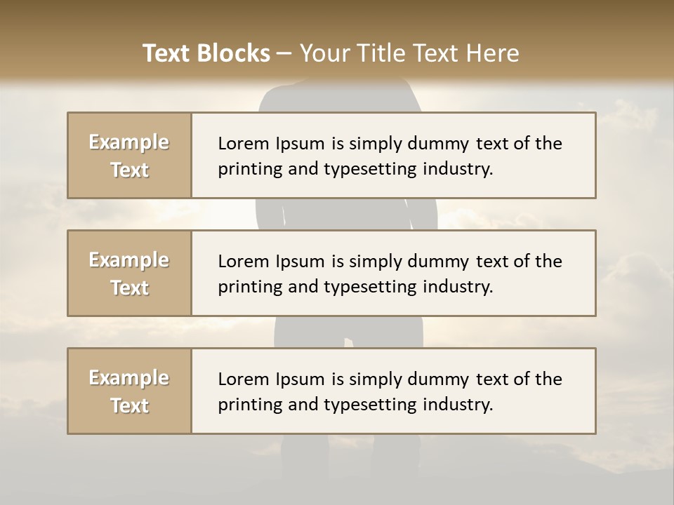 Outdoors Sun Hill PowerPoint Template