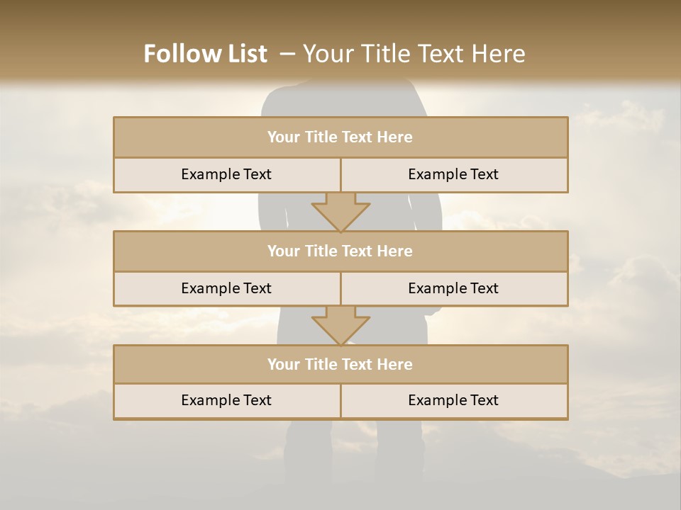 Outdoors Sun Hill PowerPoint Template