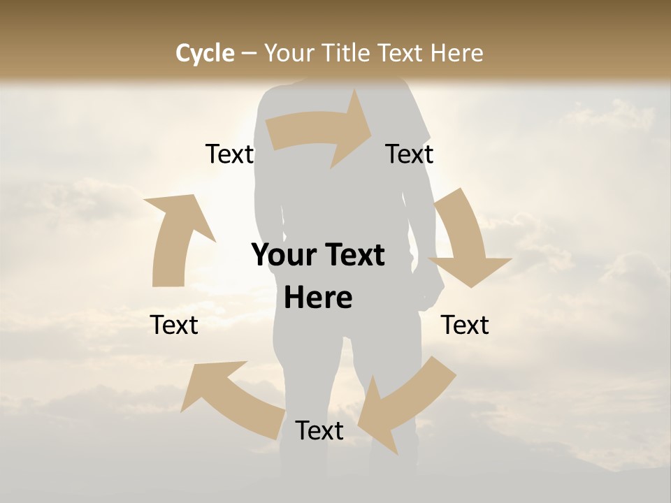 Outdoors Sun Hill PowerPoint Template