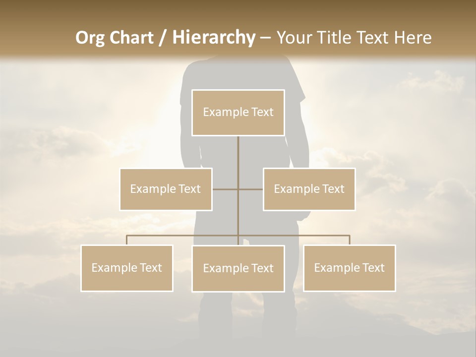 Outdoors Sun Hill PowerPoint Template