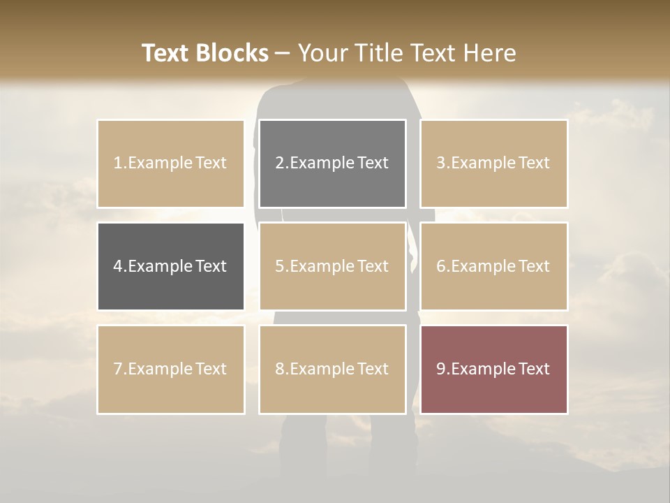 Outdoors Sun Hill PowerPoint Template