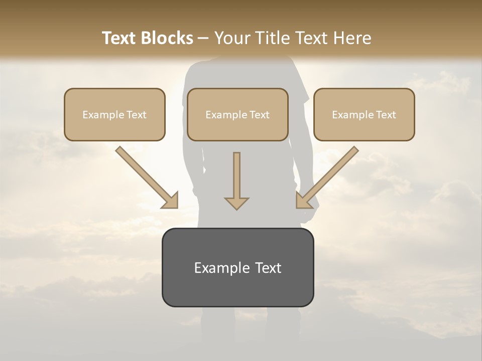 Outdoors Sun Hill PowerPoint Template