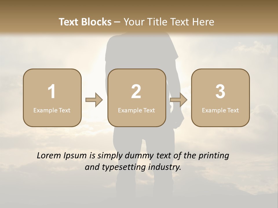 Outdoors Sun Hill PowerPoint Template