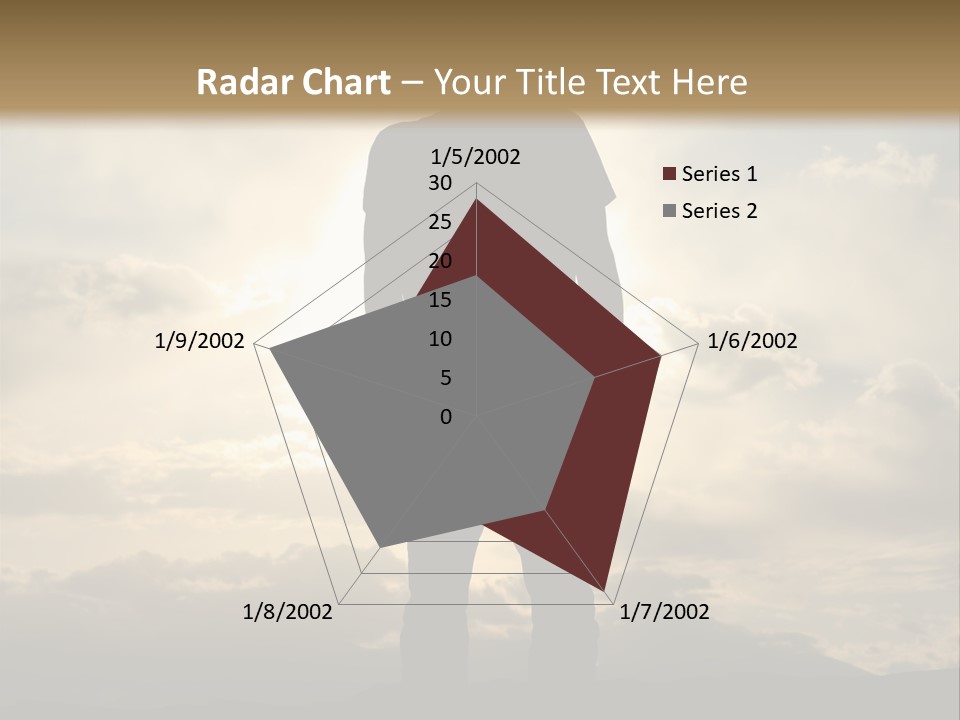 Outdoors Sun Hill PowerPoint Template
