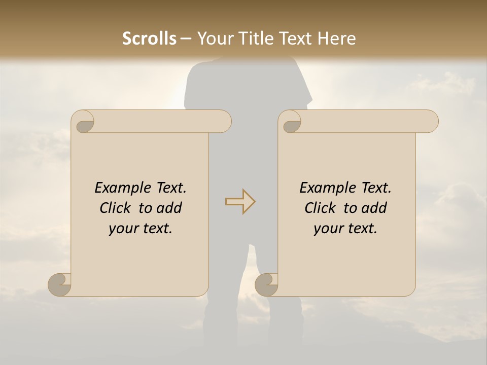 Outdoors Sun Hill PowerPoint Template