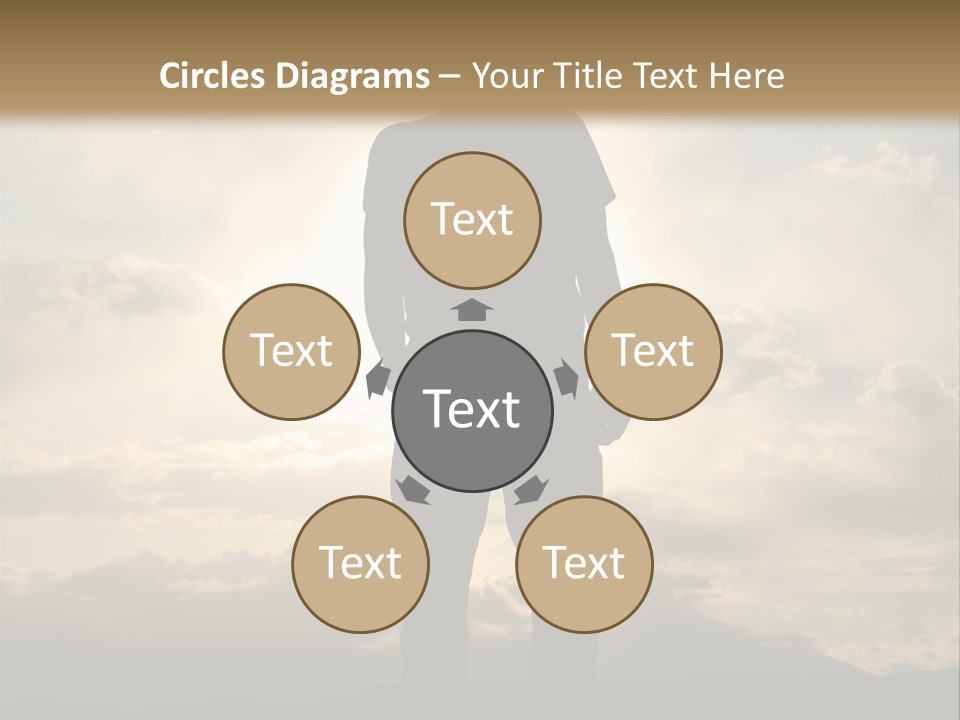 Outdoors Sun Hill PowerPoint Template