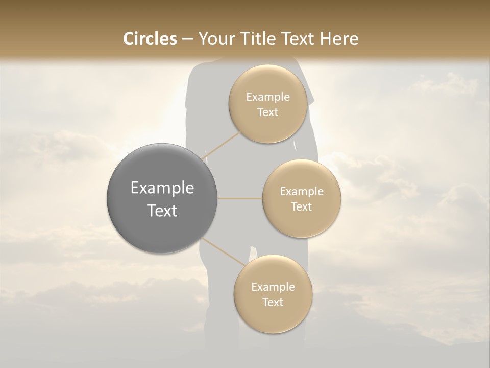 Outdoors Sun Hill PowerPoint Template