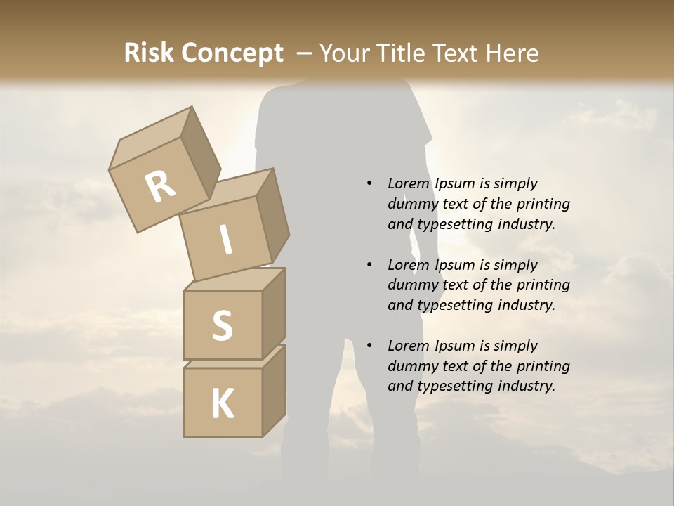 Outdoors Sun Hill PowerPoint Template