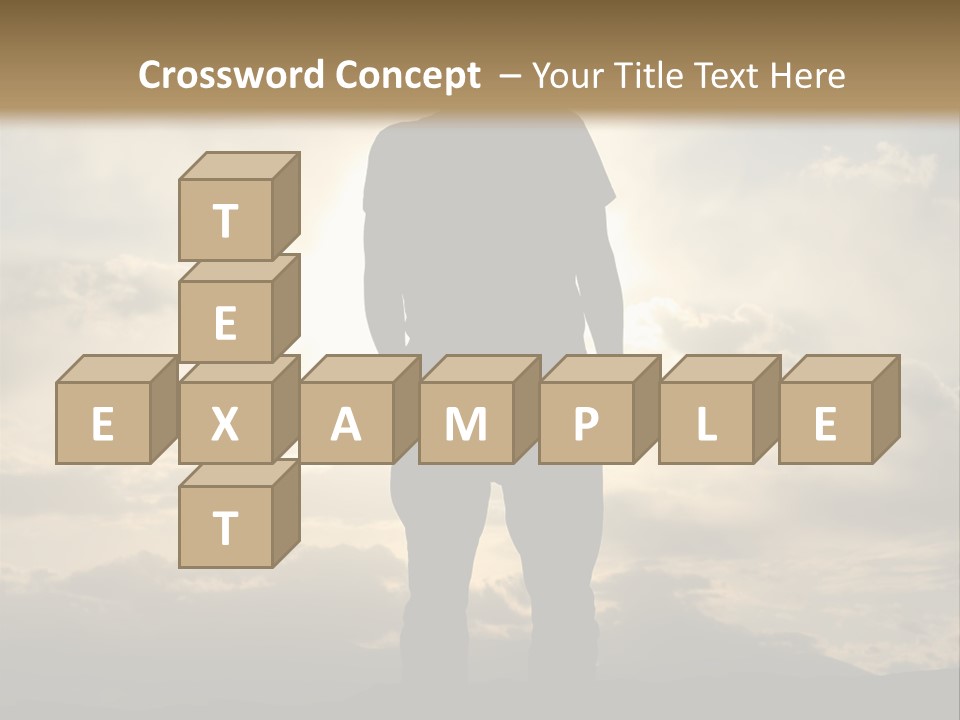 Outdoors Sun Hill PowerPoint Template