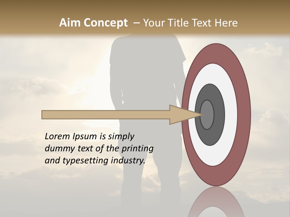 Outdoors Sun Hill PowerPoint Template