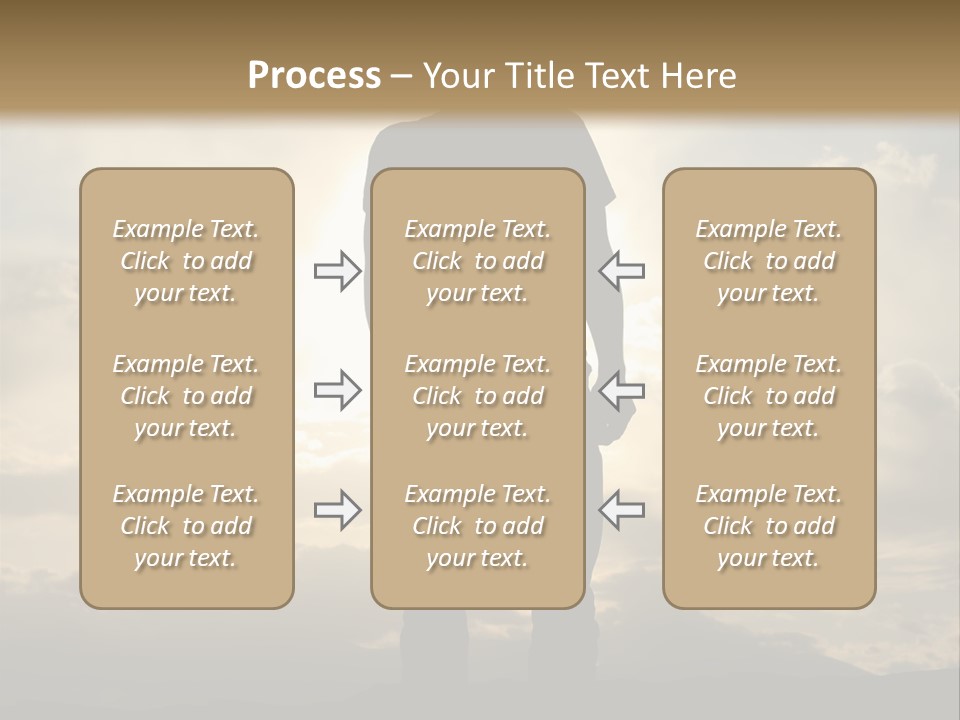 Outdoors Sun Hill PowerPoint Template