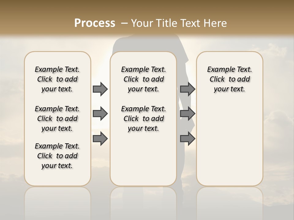 Outdoors Sun Hill PowerPoint Template