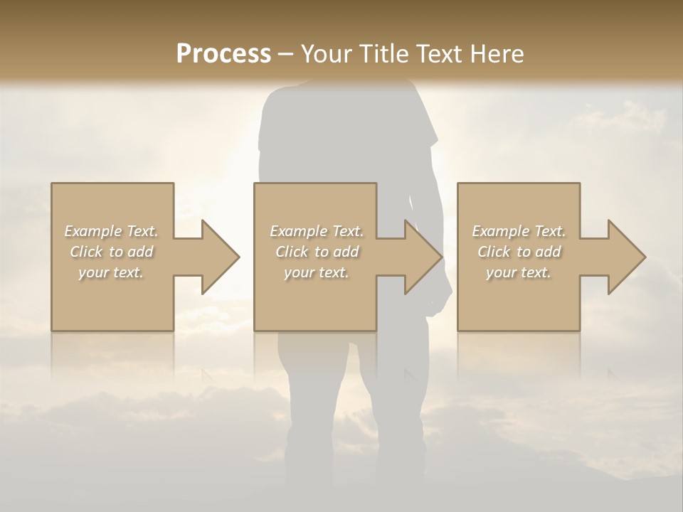 Outdoors Sun Hill PowerPoint Template