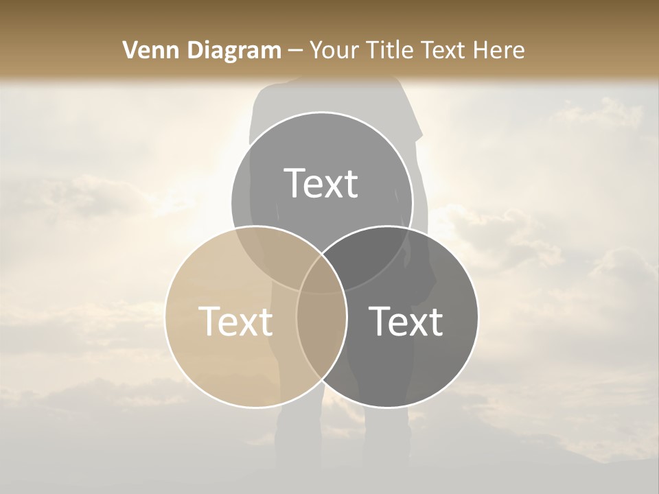 Outdoors Sun Hill PowerPoint Template