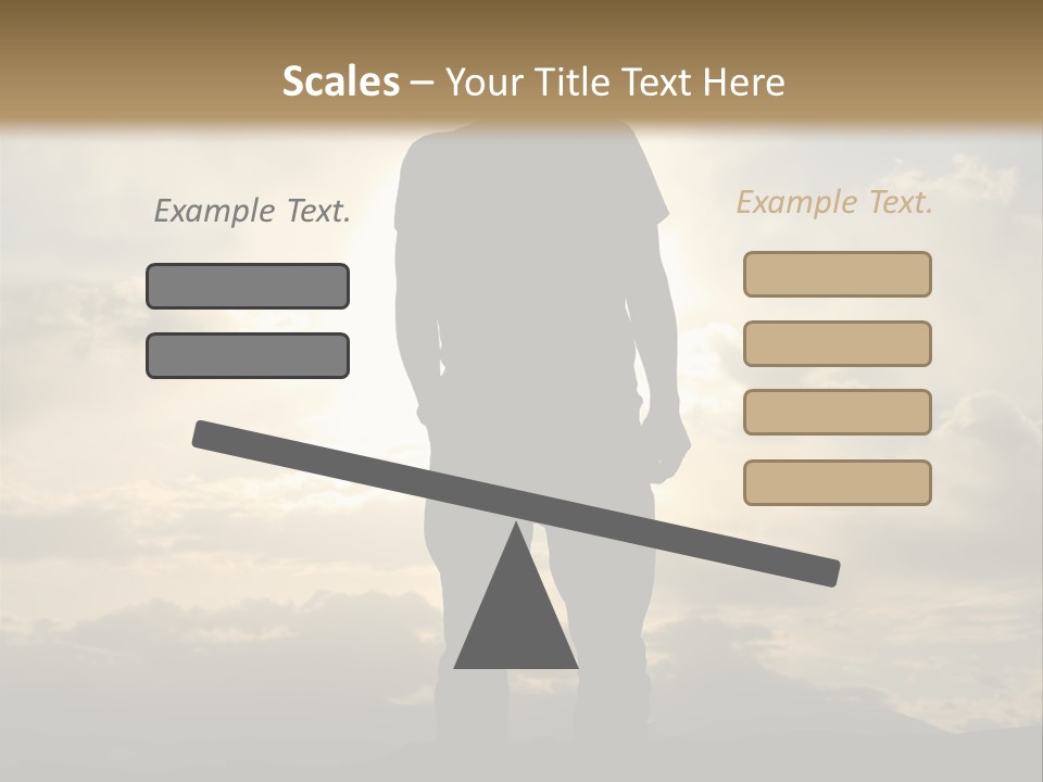 Outdoors Sun Hill PowerPoint Template