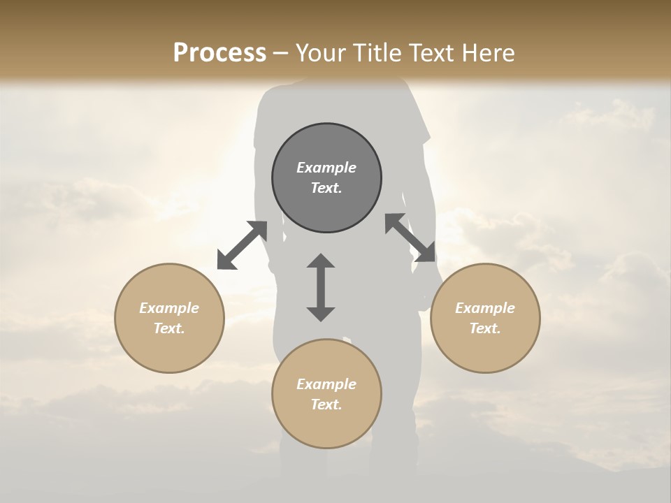 Outdoors Sun Hill PowerPoint Template