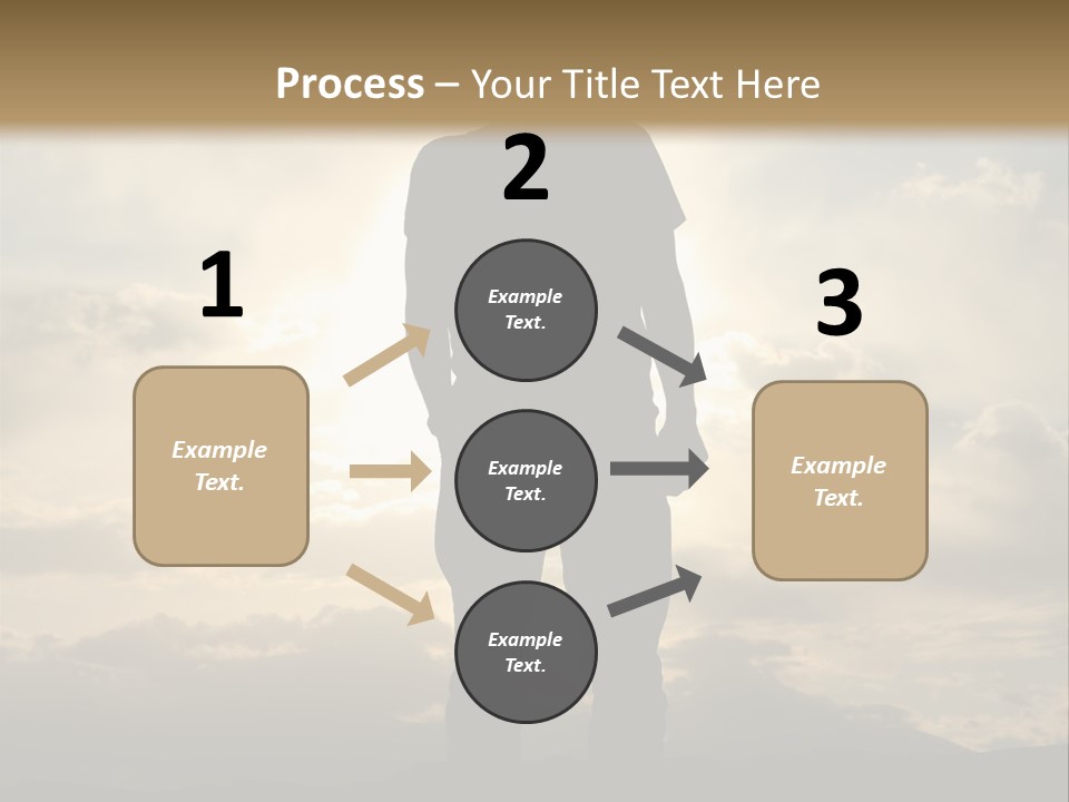Outdoors Sun Hill PowerPoint Template