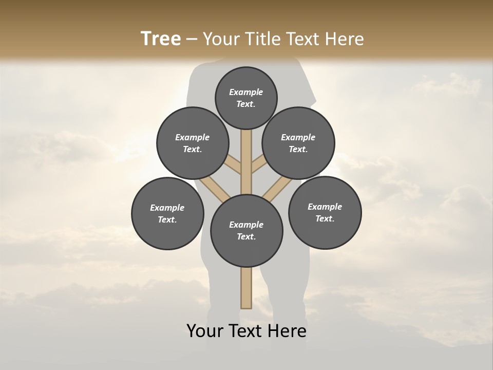 Outdoors Sun Hill PowerPoint Template