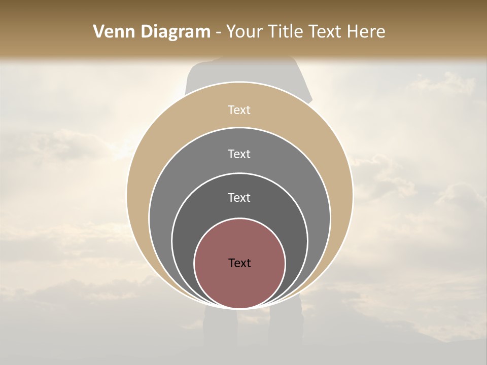 Outdoors Sun Hill PowerPoint Template