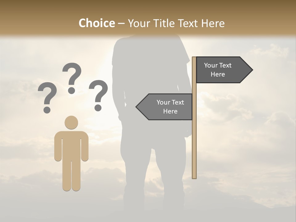 Outdoors Sun Hill PowerPoint Template