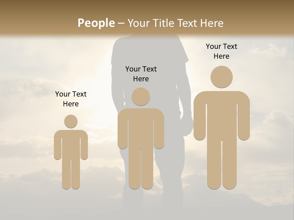 Outdoors Sun Hill PowerPoint Template