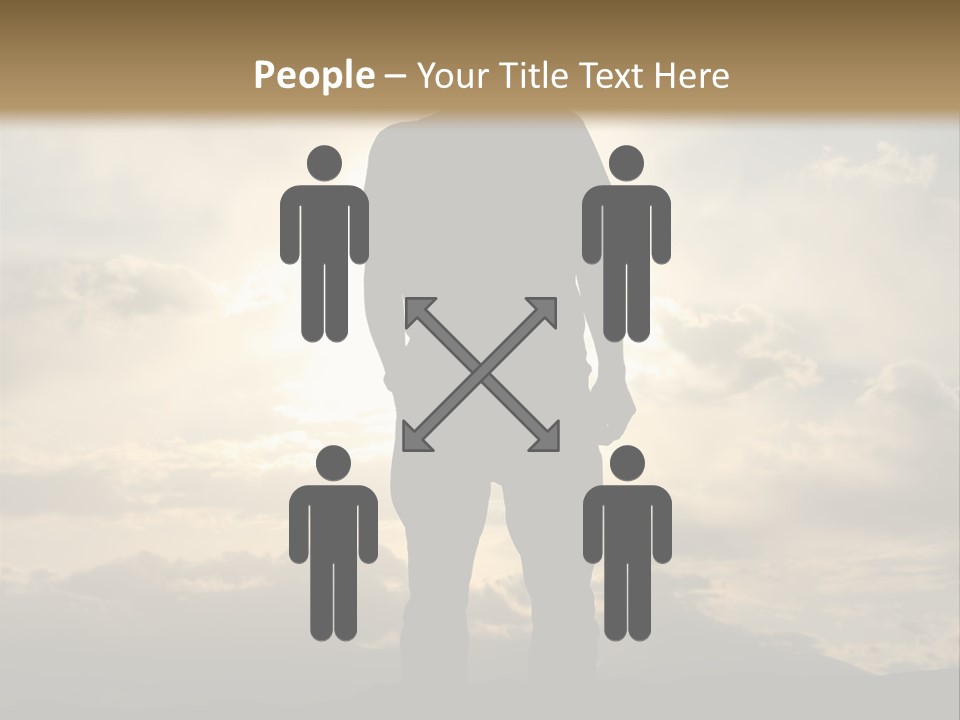 Outdoors Sun Hill PowerPoint Template